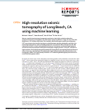 Cover page: High-resolution seismic tomography of Long Beach, CA using machine learning