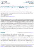 Cover page: Evolutionary potential of&nbsp;the monkeypox genome arising from interactions with human APOBEC3 enzymes.