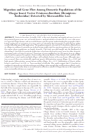 Cover page: Migration and Gene Flow Among Domestic Populations of the Chagas Insect Vector Triatoma dimidiata (Hemiptera: Reduviidae) Detected by Microsatellite Loci