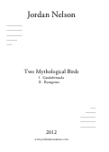 Cover page: Two Mythological Birds
