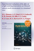 Cover page: Experimental evaluation of the effect of a light-emitting diode device on Chinook salmon smolt entrainment in a simulated river