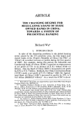 Cover page: The Changing Regime for Regulating Loans of State Owned Banks in China: Towards a System of Prudential Banking