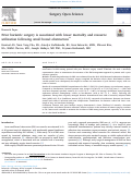 Cover page: Prior bariatric surgery is associated with lower mortality and resource utilization following small bowel obstruction.