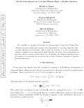 Cover page: On the Determinant of a Certain Wiener-Hopf + Hankel Operator