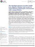 Cover page: The Aquilegia genome: adaptive radiation and an extraordinarily polymorphic chromosome with a unique history