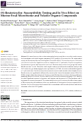 Cover page: (S)-Reutericyclin: Susceptibility Testing and In Vivo Effect on Murine Fecal Microbiome and Volatile Organic Compounds.