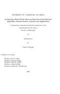 Cover page: An interface-fitted finite element based level set method : algorithm, implementation, analysis and applications