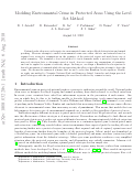 Cover page: Modeling Environmental Crime in Protected Areas Using the Level Set Method