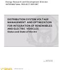 Cover page: Distribution System Voltage Management and Optimization for Integration of Renewables and Electric Vehicles: Status and State of the Art