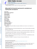 Cover page: Differential Etv2 threshold requirement for endothelial and erythropoietic development