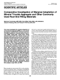 Cover page: Comparative investigation of marginal adaptation of mineral trioxide aggregate and other commonly used root-end filling materials