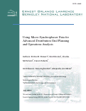 Cover page: Using Micro-Synchrophasor Data for Advanced Distribution Grid Planning and Operations Analysis: