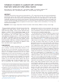 Cover page: Collateral circulation in a patient with combined traumatic radial and ulnar artery injuries.