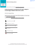 Cover page: Enhancing glacier monitoring through adaptive smoothing of MODIS NDSI time series