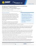 Cover page: Designing and Executing Measurement and Verification Standards for C-PACE Programs: Lessons Learned from Leading C-PACE Programs