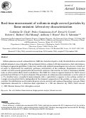 Cover page: Real-time measurement of sodium in single aerosol particles by flame emission: laboratory characterization