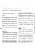 Cover page: Estimating dietary costs of low-income women in California: a comparison of 2 approaches 1 , 2 , 3