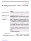 Cover page: An empirical analysis of overall survival in drug approvals by the US FDA (2006â2023)