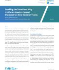 Cover page of Tracking the Transition: Why California Needs a Central Database for Zero-Emission Trucks
