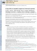 Cover page: A map of the cis-regulatory sequences in the mouse genome