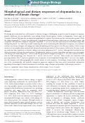 Cover page: Morphological and dietary responses of chipmunks to a century of climate change