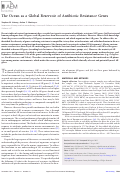 Cover page: The ocean as a global reservoir of antibiotic resistance genes.