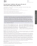 Cover page: Cervical cancer incidence after up to 20 years of observation among women with HIV