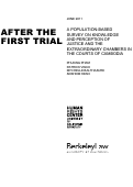 Cover page of After the First Trial: A Population-Based Survey on Knowledge and Perception of Justice and the Extraordinary Chambers in the Courts of Cambodia