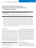 Cover page: Clinical and Preclinical Evidence for Functional Interactions of Cannabidiol and Δ9-Tetrahydrocannabinol