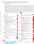 Cover page: How to Read Probability Distributions as Statements about Process