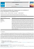 Cover page: Uncovering the promising role of grape pomace as a modulator of the gut microbiome: An in-depth review.