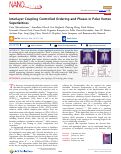 Cover page: Interlayer Coupling Controlled Ordering and Phases in Polar Vortex Superlattices.