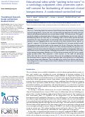 Cover page: Educational video while “waiting-to-be-seen” in a cardiology outpatient clinic promotes opt-in self-consent for biobanking of remnant clinical biospecimens: A randomized-controlled trial