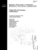 Cover page: Design of the 3rd Generation ECR Ion Source