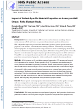 Cover page: Impact of Patient-Specific Material Properties on Aneurysm Wall Stress: Finite Element Study.