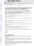 Cover page: Association of falls and fear of falling with objectively-measured driving habits among older drivers: LongROAD study.