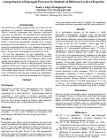 Cover page: Categorization of Emergent Processes by Students at Different levels of Expertise