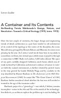Cover page: A Container and Its Contents: Re-Reading Tomás Maldonado’s Design, Nature, and Revolution: Toward a Critical Ecology (1970, trans. 1972)