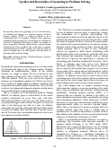 Cover page: Upsides and Downsides of Gesturing in Problem Solving