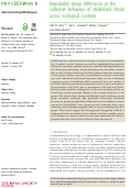 Cover page: Repeatable group differences in the collective behaviour of stickleback shoals across ecological contexts