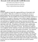 Cover page: Mesoscale aerobic and anaerobic landfill bioreactors