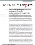 Cover page: Chromatin organization regulates viral egress dynamics