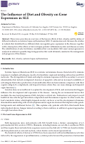 Cover page: The Influence of Diet and Obesity on Gene Expression in SLE