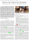 Cover page: Reference Face Graph for Face Recognition