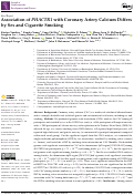 Cover page: Association of PHACTR1 with Coronary Artery Calcium Differs by Sex and Cigarette Smoking.