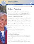 Cover page: Financial Caregiving Series 6: Estate Planning