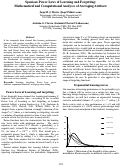 Cover page: Spurious Power Laws of Learning and Forgetting: Mathematical and Computational Analyses of Averaging Artifacts