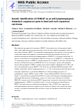 Cover page: Genetic Identification of SEMA3F as an Antilymphangiogenic Metastasis Suppressor Gene in Head and Neck Squamous Carcinoma.