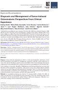 Cover page: Diagnosis and Management of Tumor-Induced Osteomalacia: Perspectives from Clinical Experience