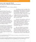 Cover page: Compensation and Comparable Worth: What Lies Ahead for California’s Preschool Teachers?